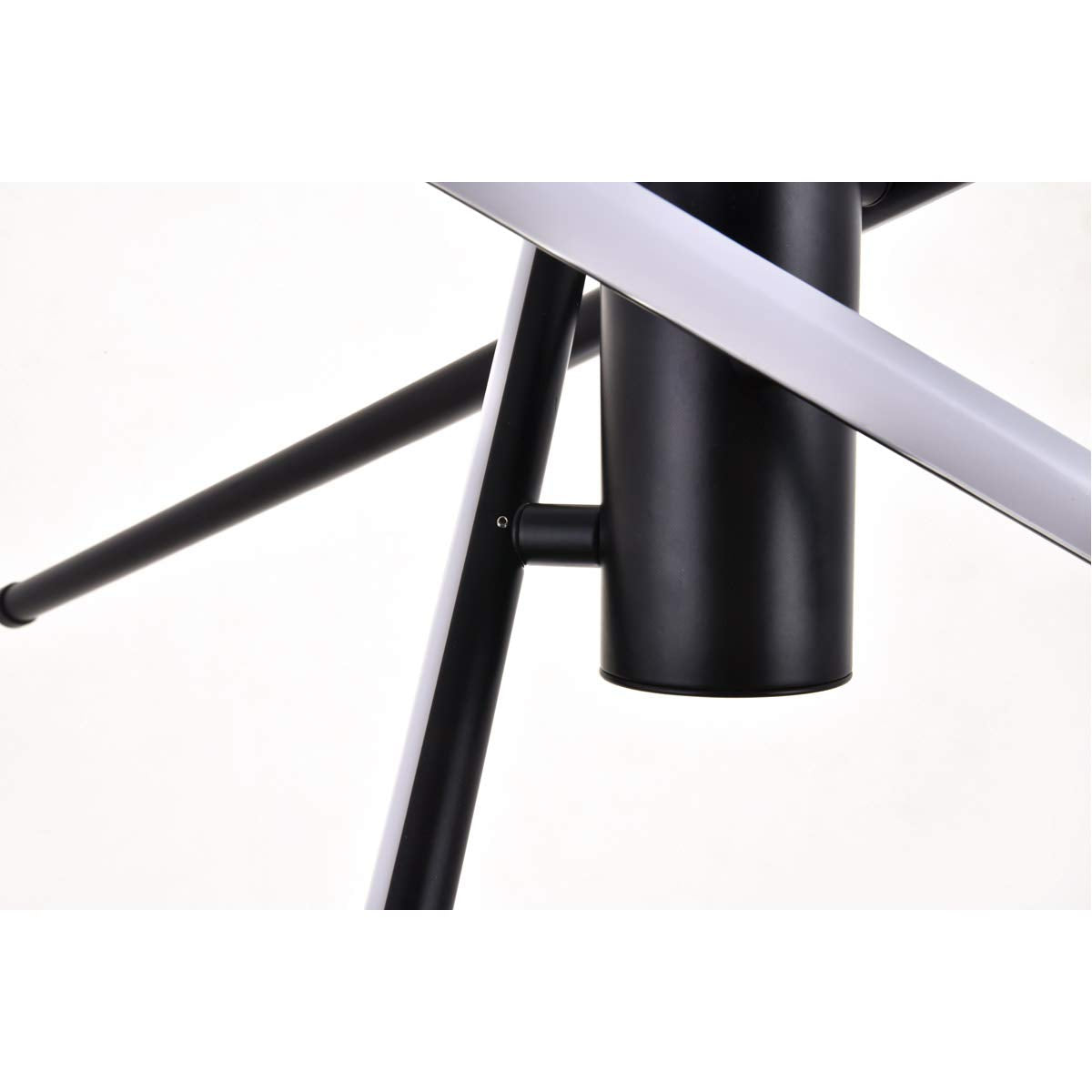 Living District Sonya 3-Light Modern Aluminum Pendant in Black