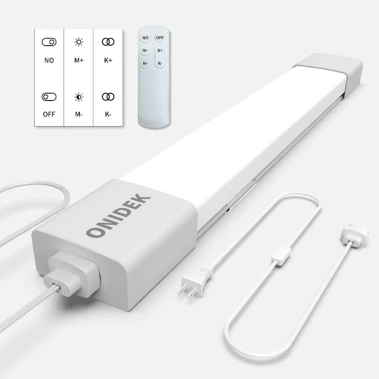 ONIDEK Under Cabinet Lights, 15W 1500LM, Dimmable 3000K-6500K, Wireless Control, 16 inch, White, Model LQ-SF