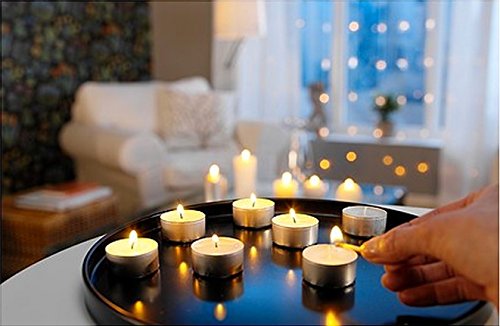 Zion Judaica Tealight Candles Set of 200, 6 Hour Burn Time, Unscented, White, Paraffin Wax, Model ZJ-TL200-6H