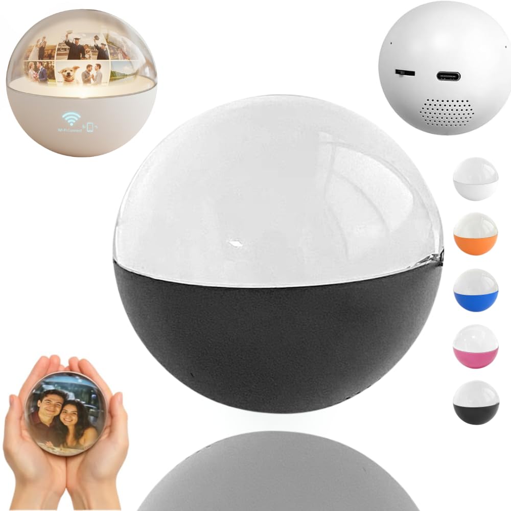 Wireless Memory Orb with 2.7-Inch HD Screen, 3D Crystal Ball Video Pla ...