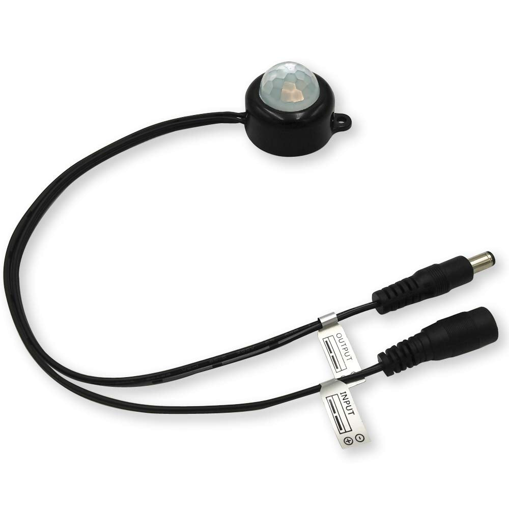 weisuan-Tuodi DC Light Sensor Switch 6V-24V 5A, Day-On Night-Off, Aluminum, Black, Model LTDL-2025-WB
