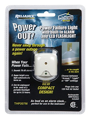 Reliance Controls Powerout Led Power Failure Alarm & Safety Light, Copper
