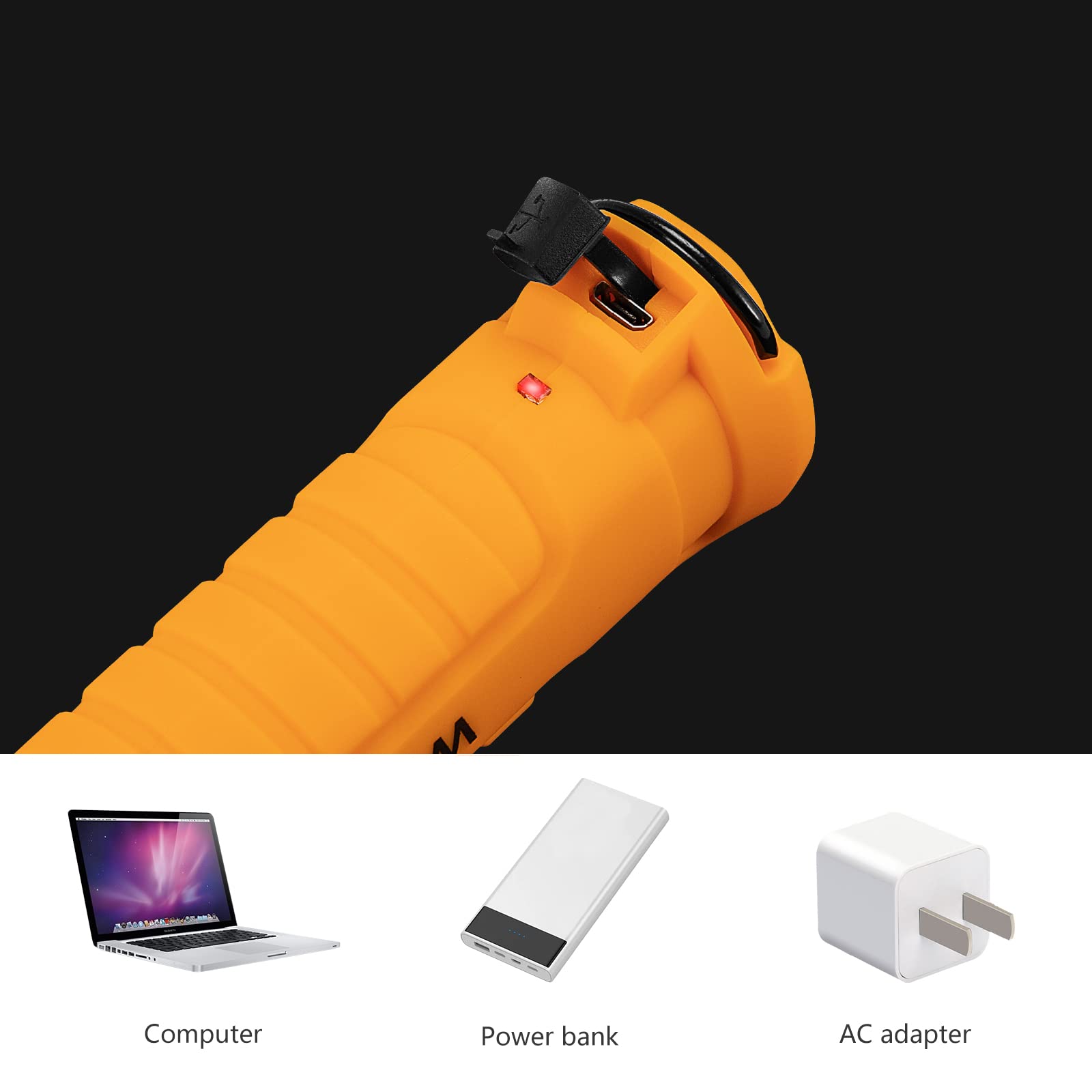 Lmaytech Tool Gifts for Men,Rechargeable LED Work Lights 2-Pack, Magnetic Base, Christmas Gifts for Him, Dad, Handyman - 5 Light