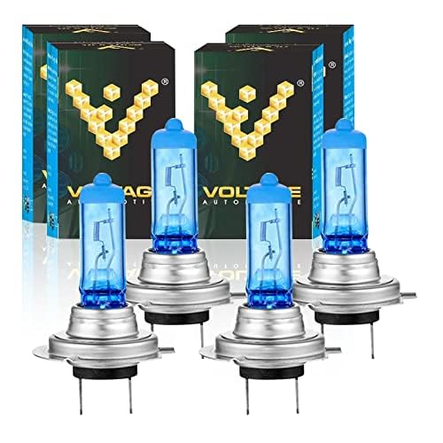 Voltage Automotive H7 Headlight Bulb - Halogen, Polarized White, 4 Pack