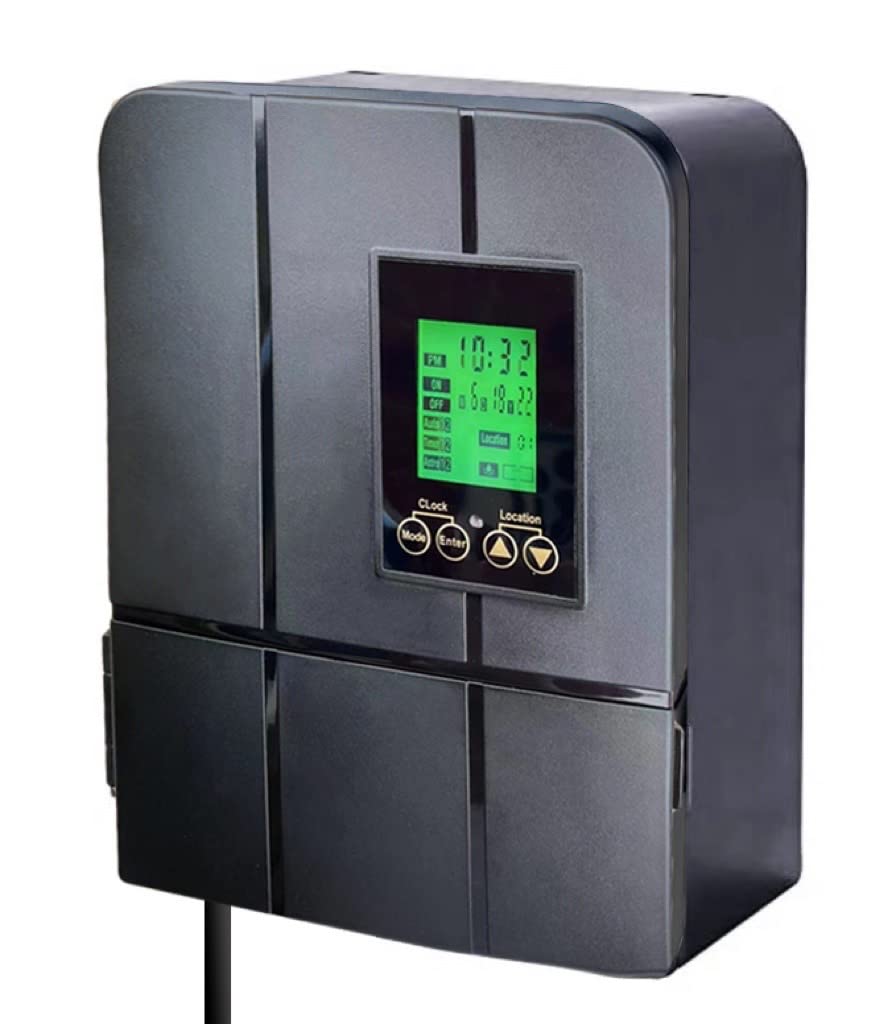 Wohenhao 300W Toroidal Core Low Voltage Landscape Lighting Transformer With Built In Dusk-To-Dawn Timer And Astronomical Timer