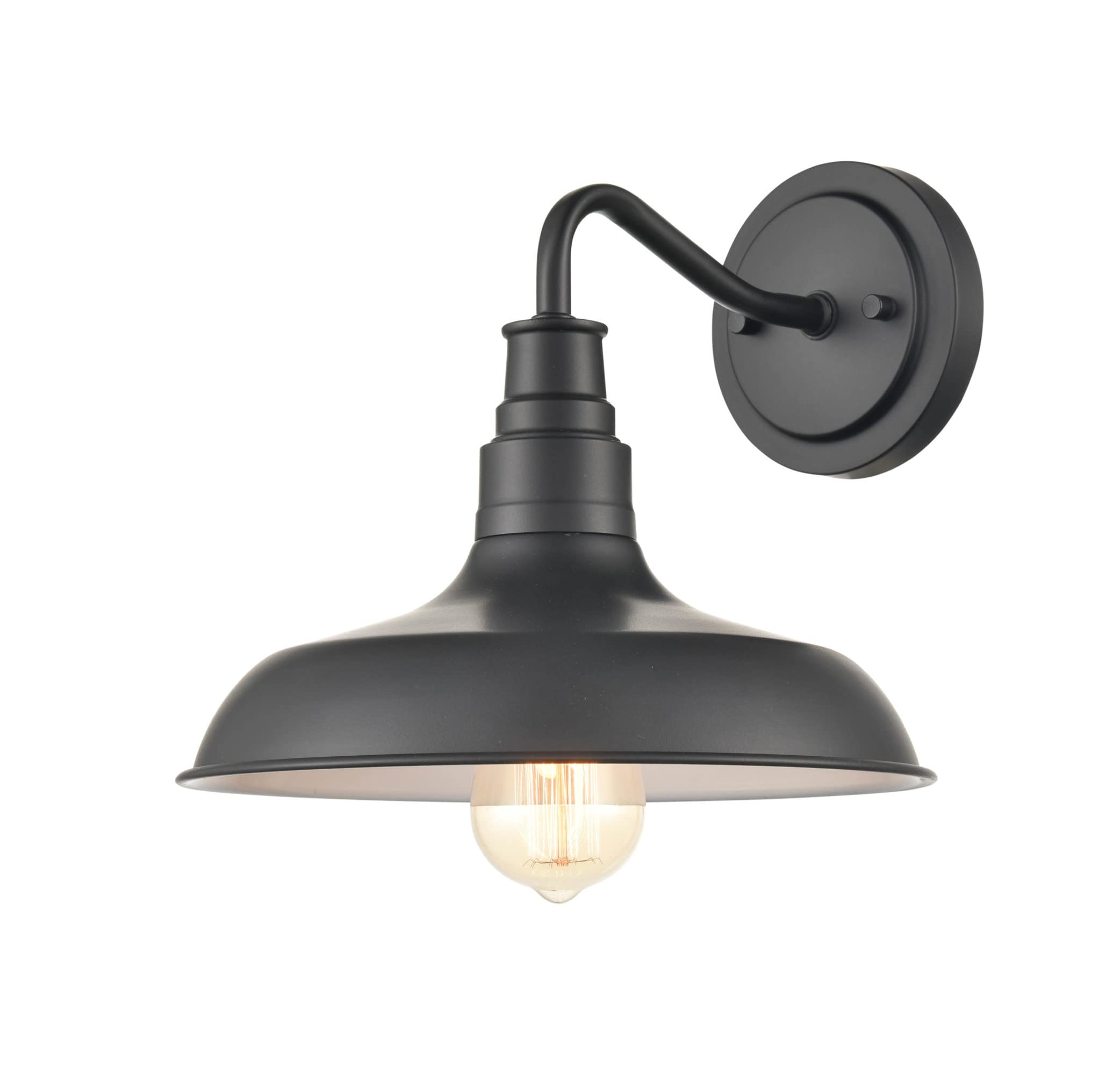 Ml Lighting 2951-Pbk One Light Outdoor Wall Bracket, Powder Coated Black