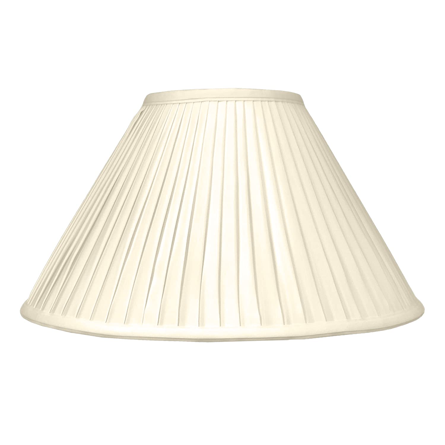 Royal Designs Coolie Empire Side Pleat Basic Lamp Shade, Beige, 7&quot; X 20&quot; X 12.5, Bs-727-20Bg