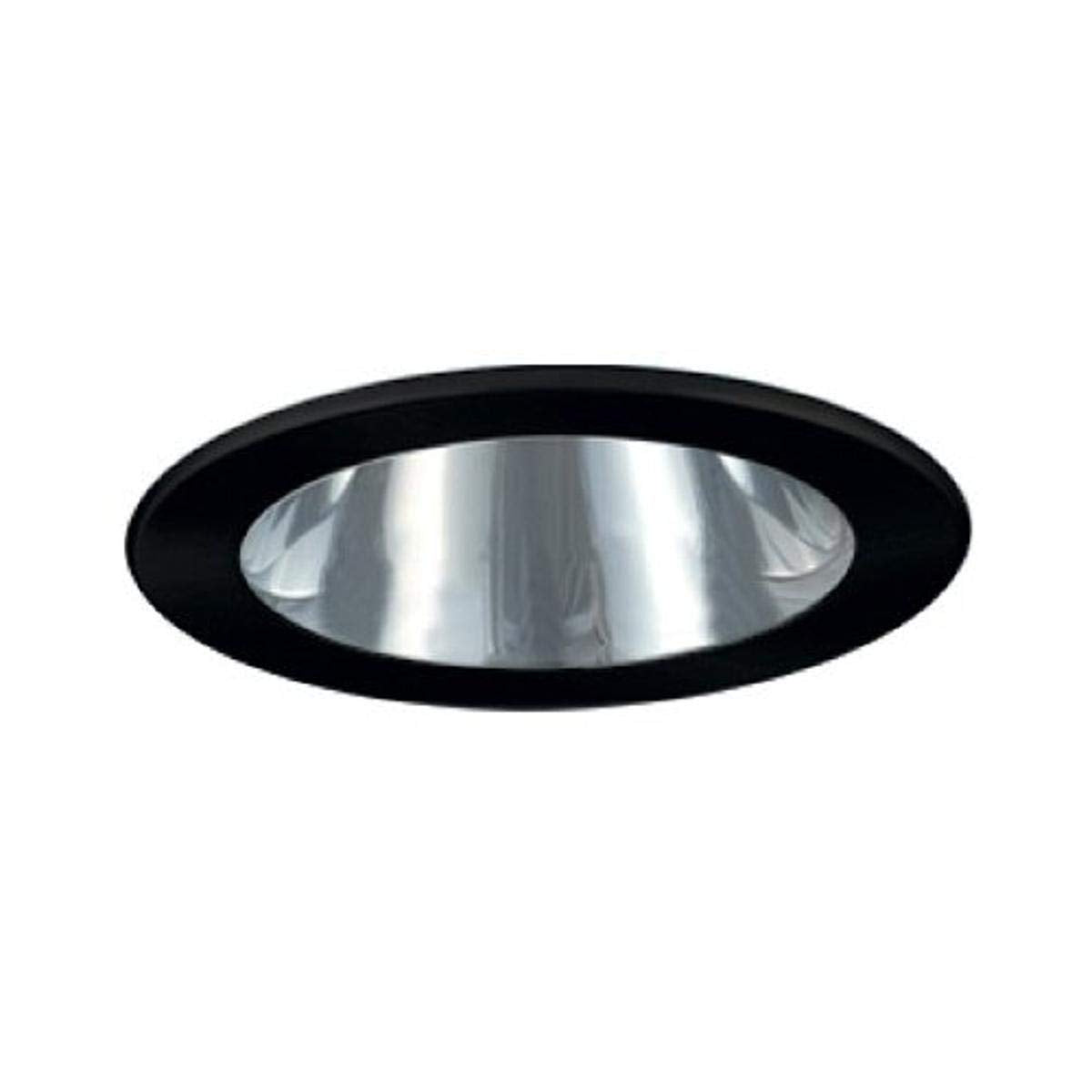 Jesco Lighting TM202CHBK Recessed Light, 2-Inch, Chrome Finish with Black Trim, Aluminum, Diameter: 5in