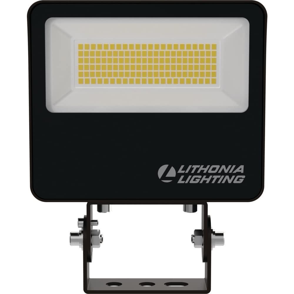 Lithonia Lighting Outdoor LED Floodlight, Knuckle/Yoke Mount, 6.04in, Bronze, Model ESXF1 ALO SWW2 KY DDB M2