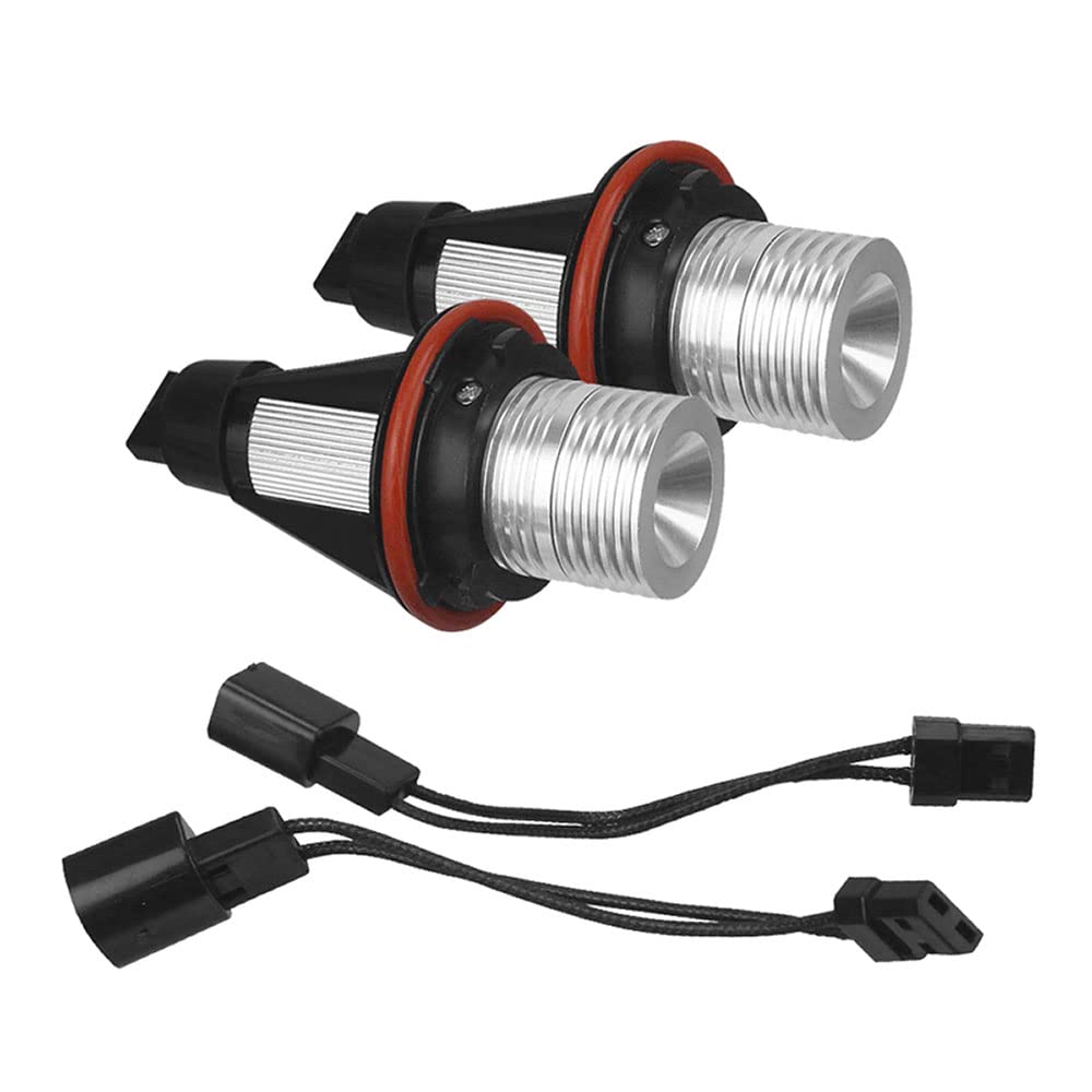 ePathChina LED Angel Eyes Marker Lights Bulbs for BMW E39 E53 E60 E61 E63 E64 E65 E66 E87 - White - Model EPC_CLB_01N