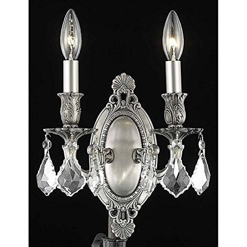 Elegant Lighting Royal Cut Crystal Chandelier 9in Silver Model 9202W9PW/RC