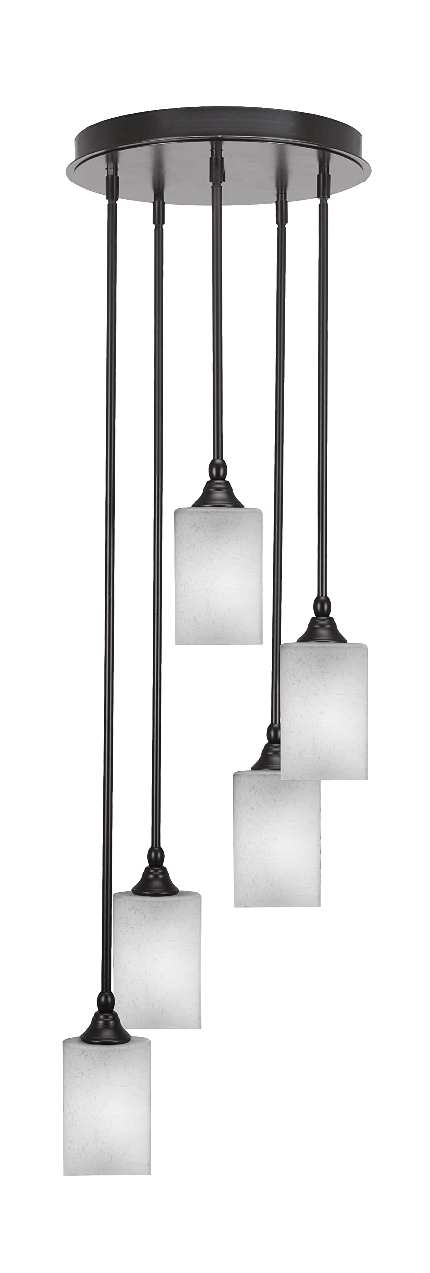 Empire 5 Light Cluster Pendalier in Espresso Finish (2145-ES-531)