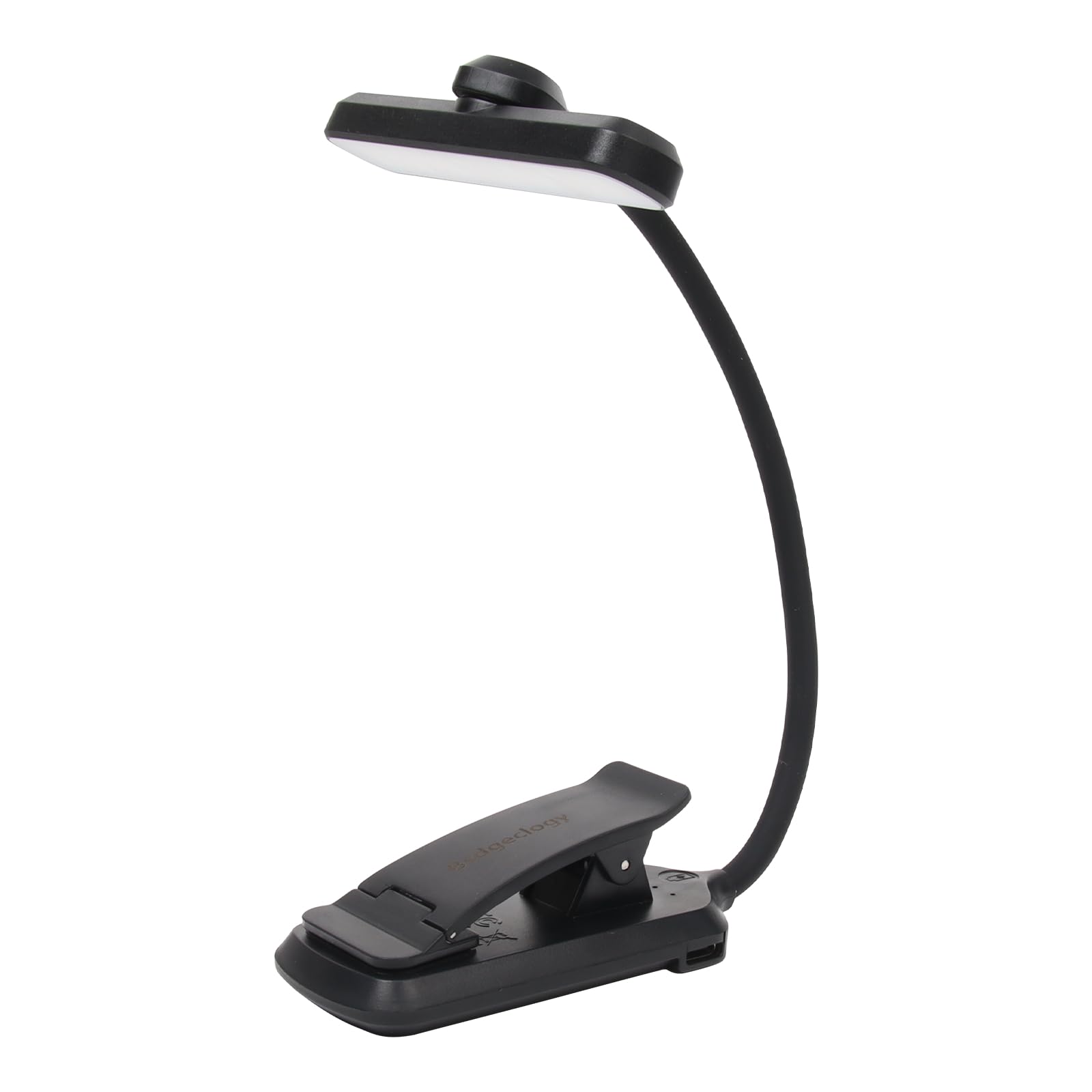 Bsdgeclogy 9 LED Rechargeable Book Light for Reading in Bed - Eye Caring with 3 Color Temperatures, Stepless Dimming Brightness,