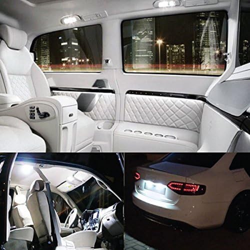 Jtech 10X T10 194 168 2825 W5W Super Bright White Led Bulb Car Interior Dome Map Door Courtesy License Plate Light