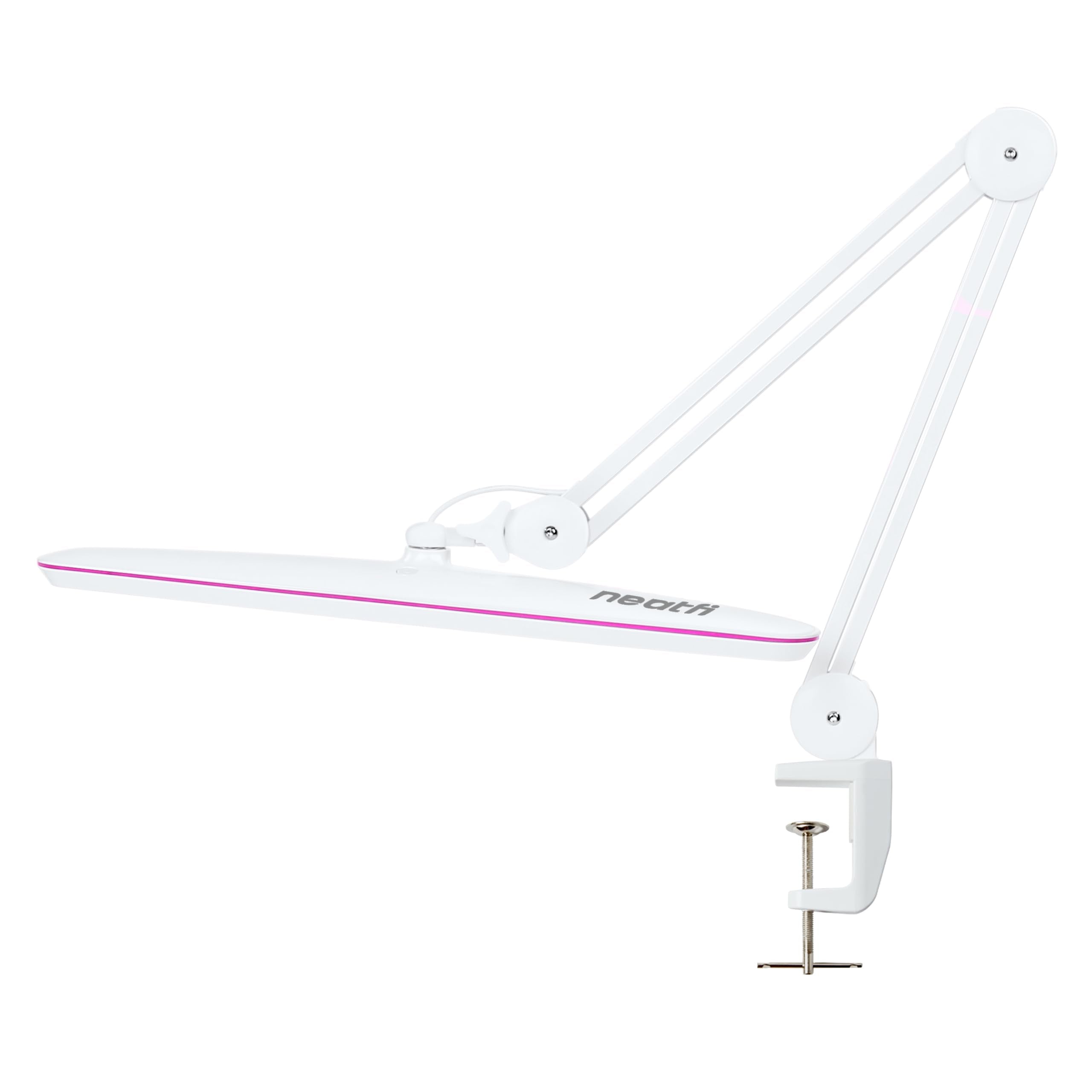 Neatfi XL 2,200 Lumens LED Desk Lamp, 23 Inch, 24W, Adjustable Arm, Dimmable, Eye Caring, Nail Light for Home, Office, and Study