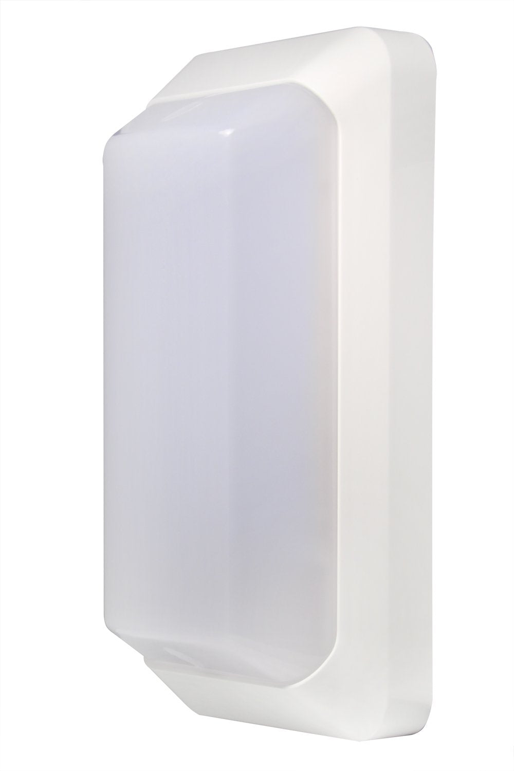 eSenlite Outdoor/Indoor Security Light 12W(80W Lamp Equivalent) 110V AC Powered Wall Surface Mounted LED Lights, Build in Dusk t