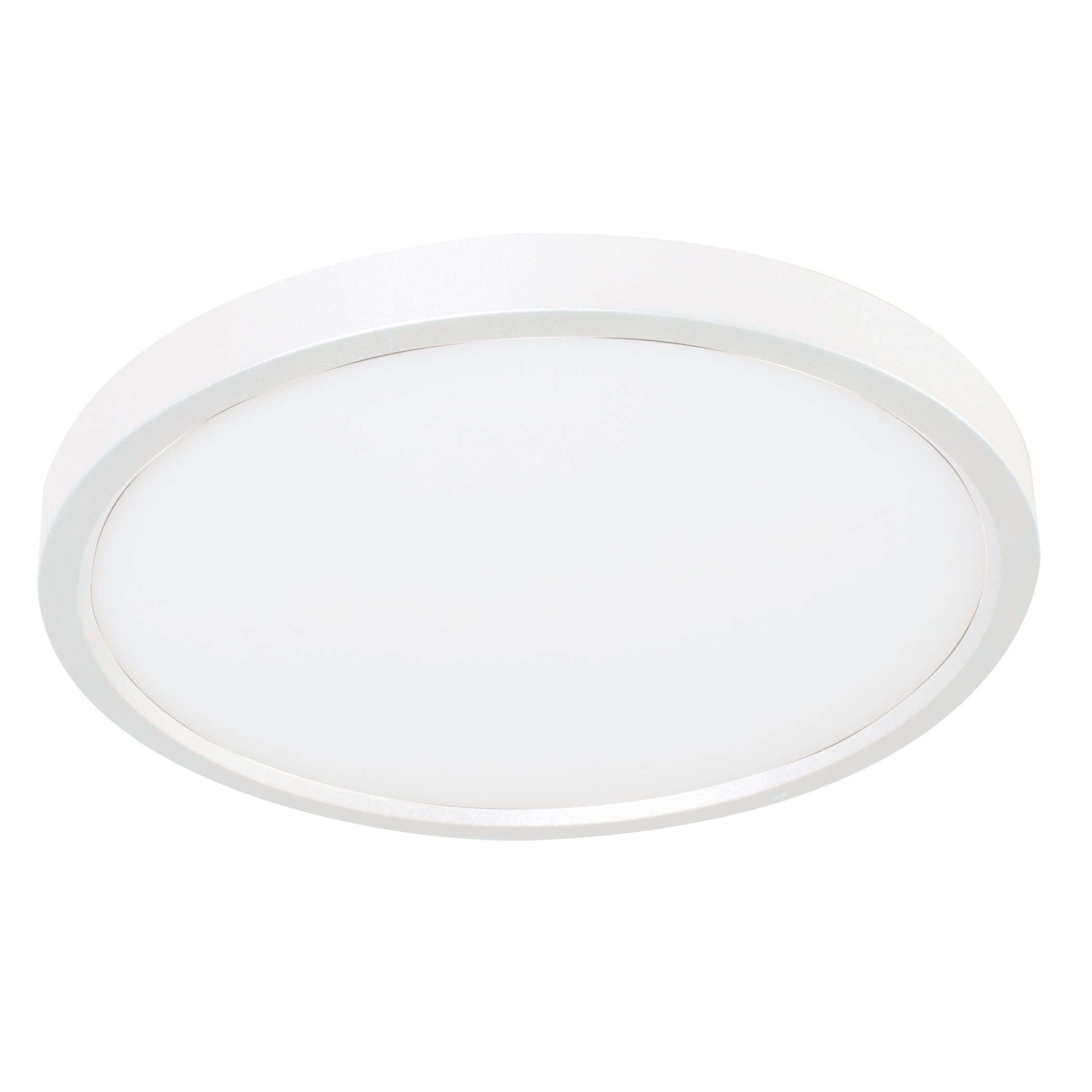 Edge 12'' Round Led Flush Mount - White