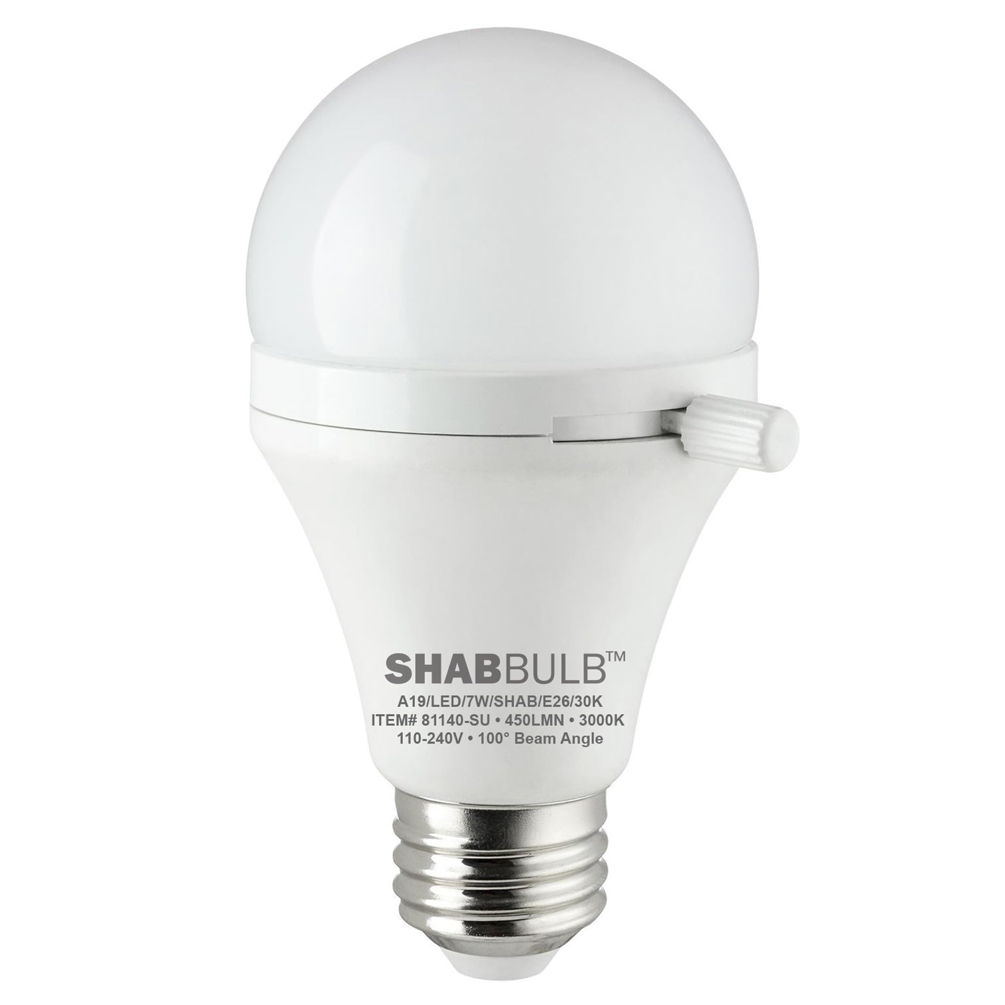 Sunlite Shabbulb, Shabbat Permissible Led Light Bulb, 7 Watt (40 Watt Equivalent) 4000K Cool White