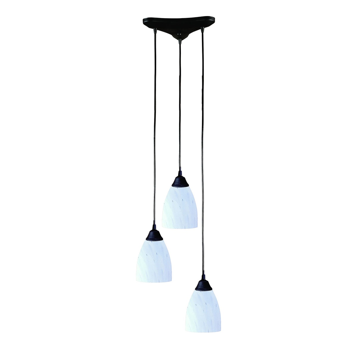 Elk Home Dark Rust Glass Pendant Light, 10&quot; L X 10&quot; W X 7&quot; H, Elegant Lighting Fixture