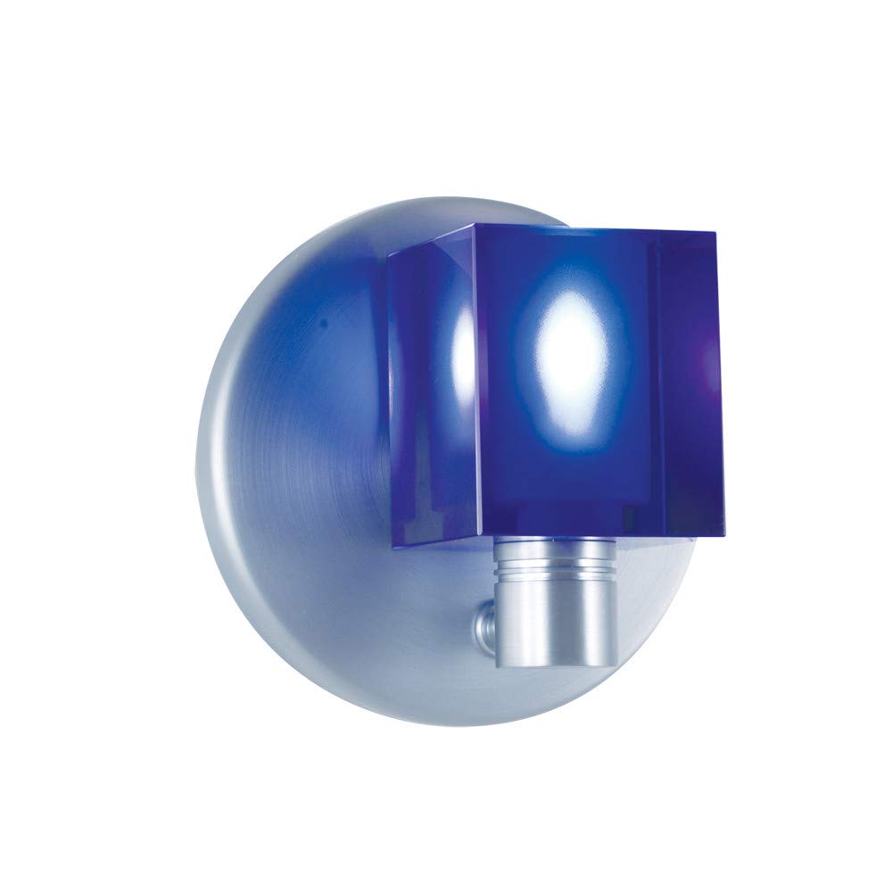 Jesco Lighting Wall Sconce, 1-Light, Metal, 40 Watt, Model WS292-CB, Cobalt Blue