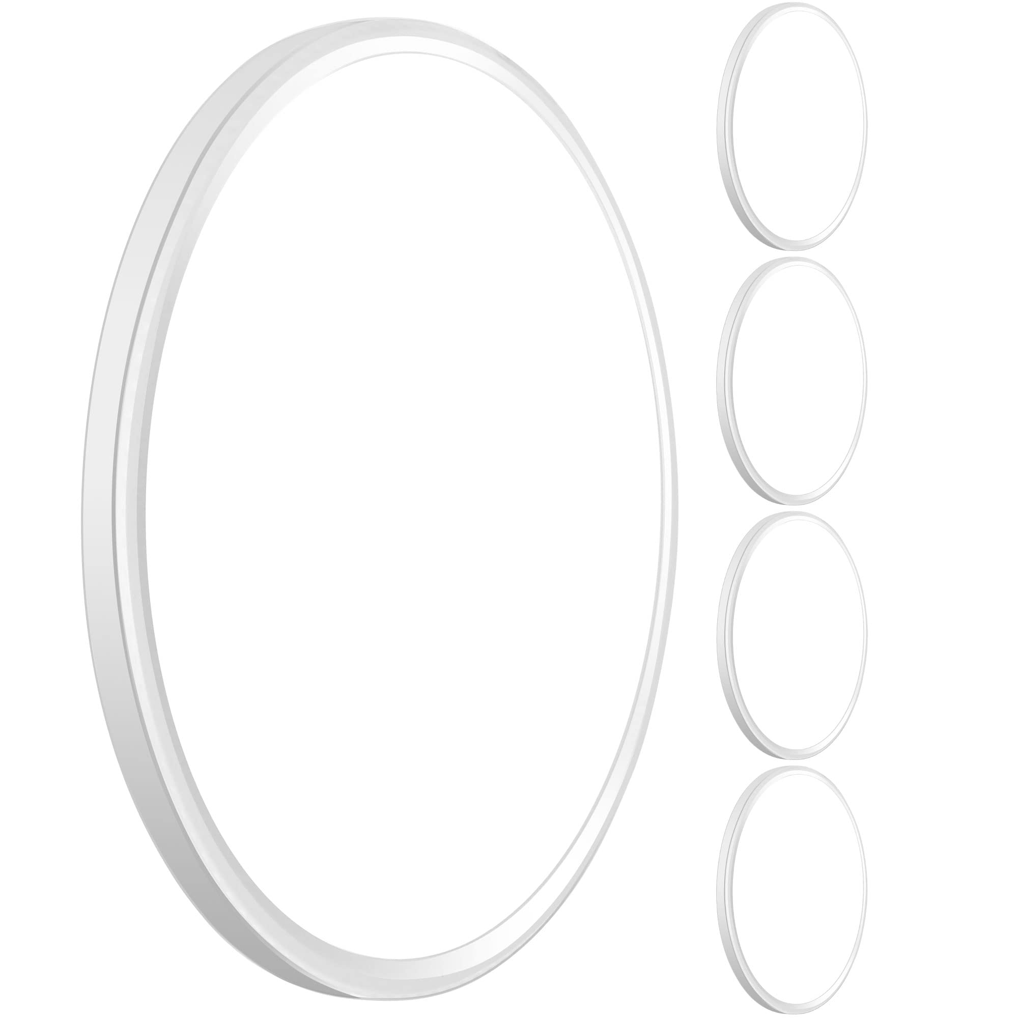 MODERN LED Flush Mount Ceiling Light, 28W, 3200lm, 12 inch, 5000K Daylight, Plastic, White, Model LFX-XDD, 4 Pack