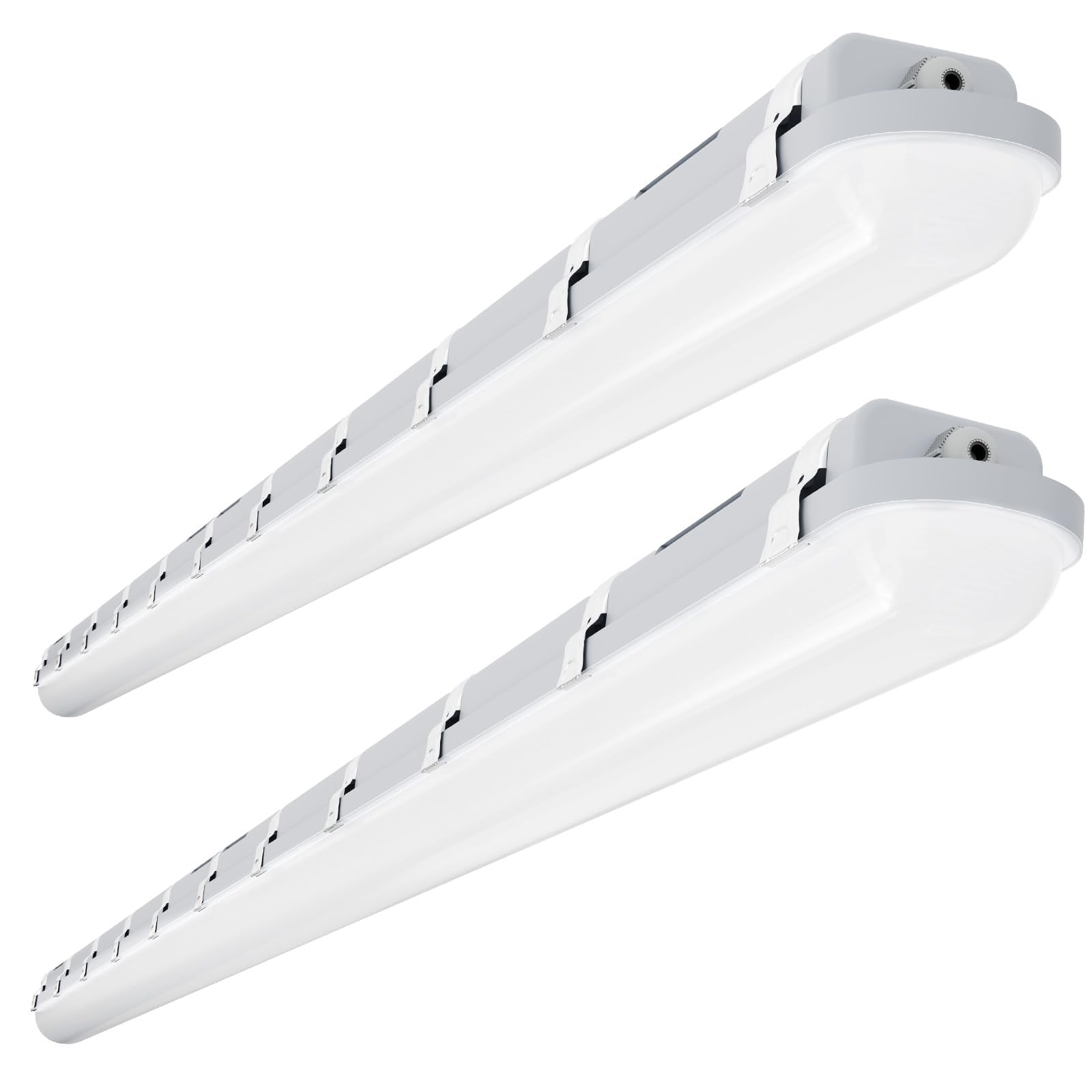 Jtt 8Ft Led Vapor Tight Light 120/100/80W 5000K/4000K/3000K Vapor Proof Lighting Fixture Ip66  18000Lm Led Outdoor Shop Light Waterproof For Parking Garage Car Wash Warehouse Barn Etl Listed-2Pack