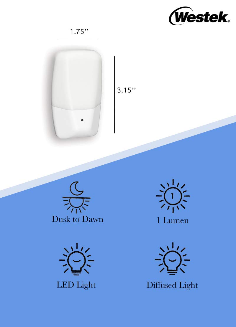 American Tack Westek Nl F Westek Aria Curve Night Light (1 Pack), Frosted