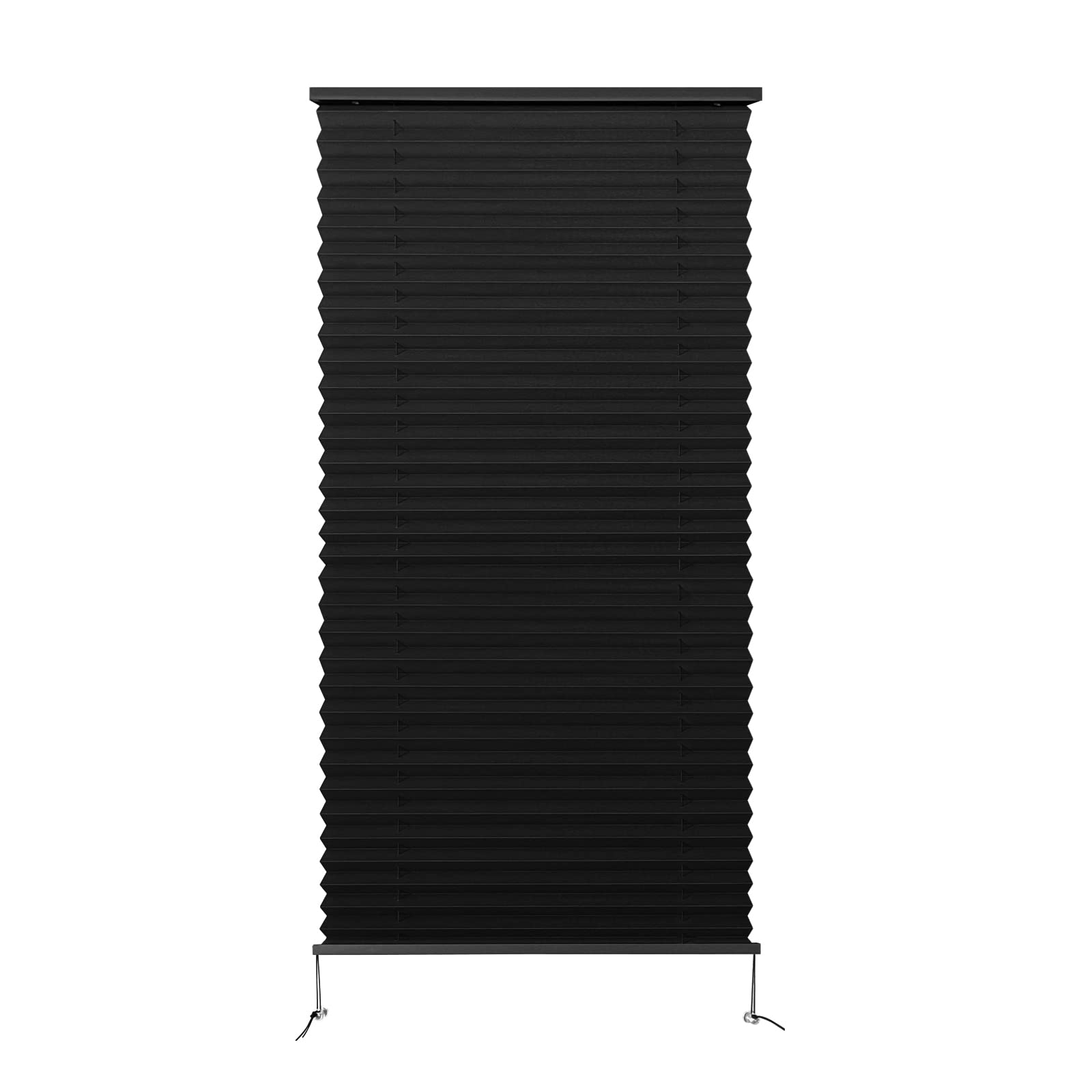 Dulepax Rv Blinds - Pleated Shades, 20'' W X 38'' L Black Rv Window Shades For Camper, Travel Trailers & Motorhome Windows