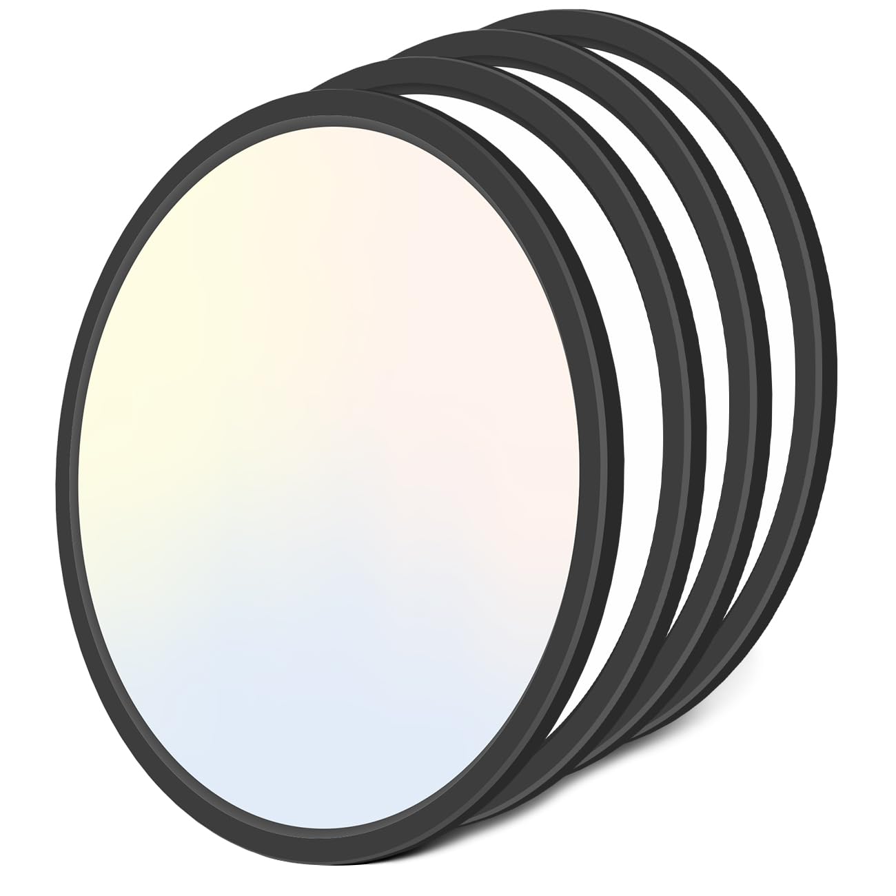 zemty 4Pack 16.5 Inch LED Ceiling Light Flush Mount, 36W 4200lm Super Slim Flush Mount Ceiling Light Fixtures, 3000K/4500K/6000K