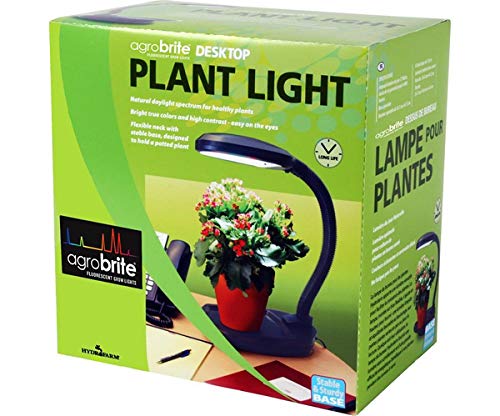 Agrobrite 14 Watt Desktop Plant Light, 14W Led, Black