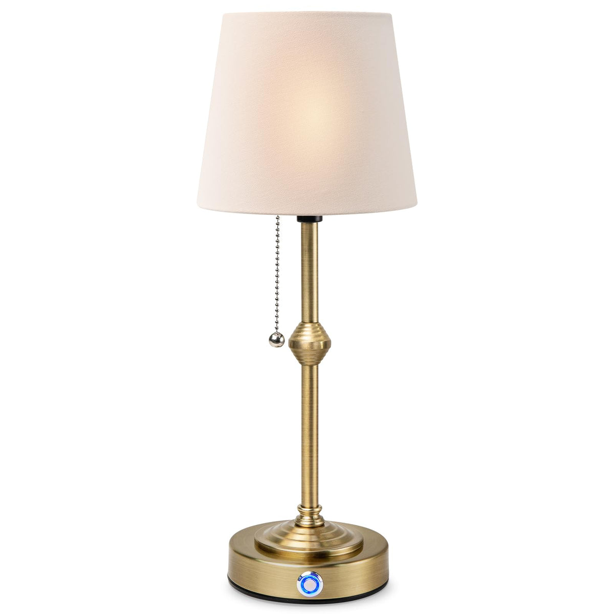 Nurforta Cordless LED Table Lamp: 5200mAh Battery Operated Lamps for Living Room - 3-Level Brightness, Rechargeable Lamp for Bed