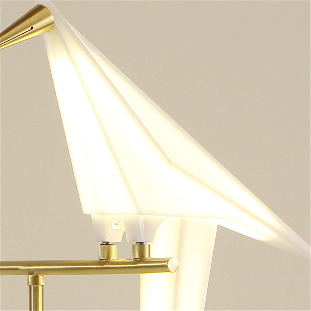 More Change Morechange 28 Inch Led Table Lamp, Modern Bird Table Light Gold Metal Fixtures For Living Room Bedroom Office (Table Lamp)