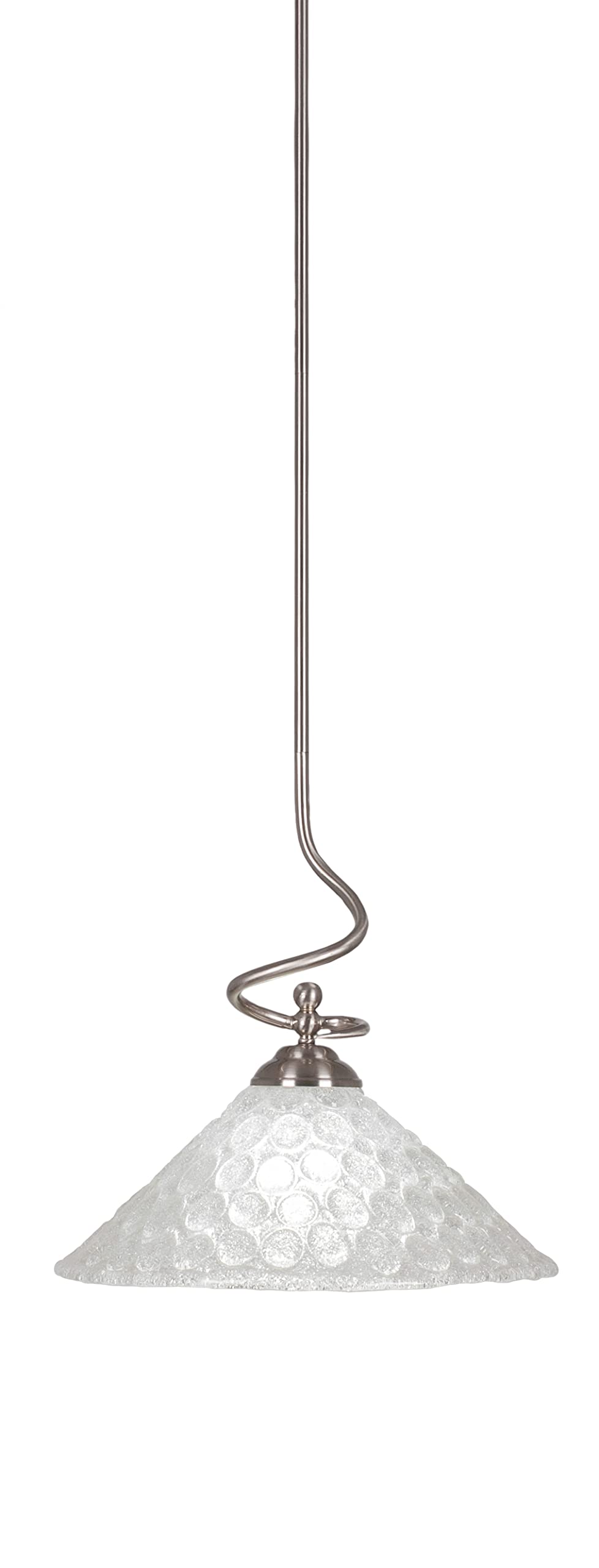 Toltec Lighting Capri Stem Pendant W/Hang Straight Swivel in Brushed Nickel Finish (900-BN-411)