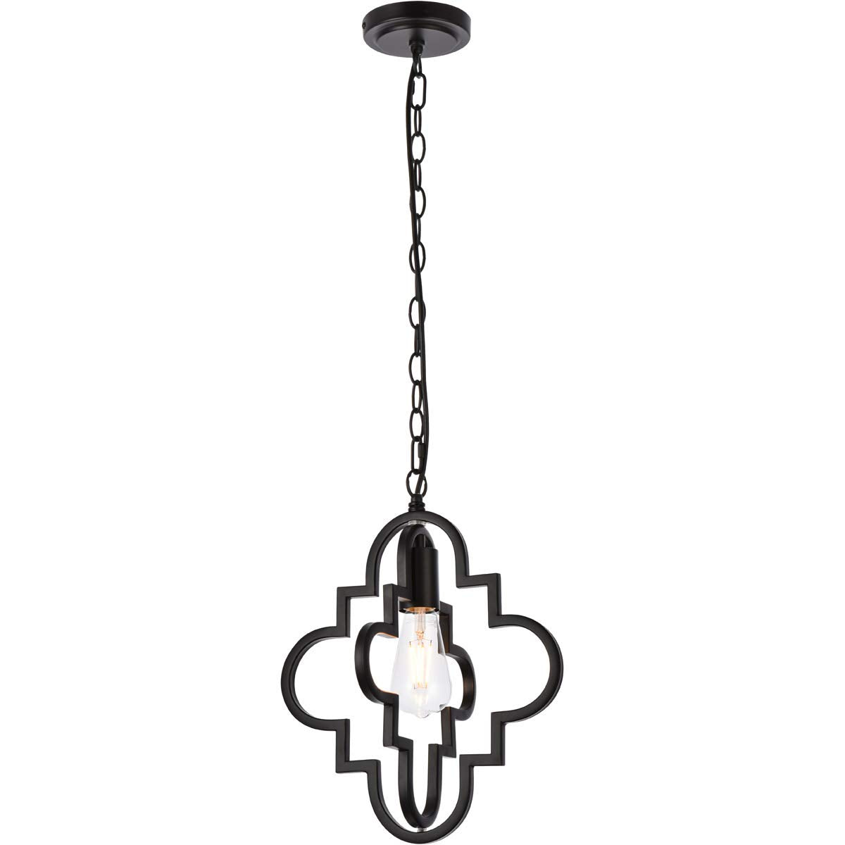 Living District Indoor Modern Home Decorative Bright Ceiling Sandara 1 Light Pendant in Black