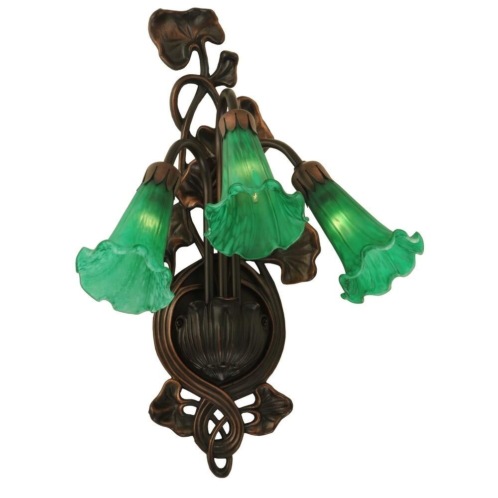 Meyda Tiffany 10.5"W Green Metal Lighting Fixture - Stylish Home Decor Accent