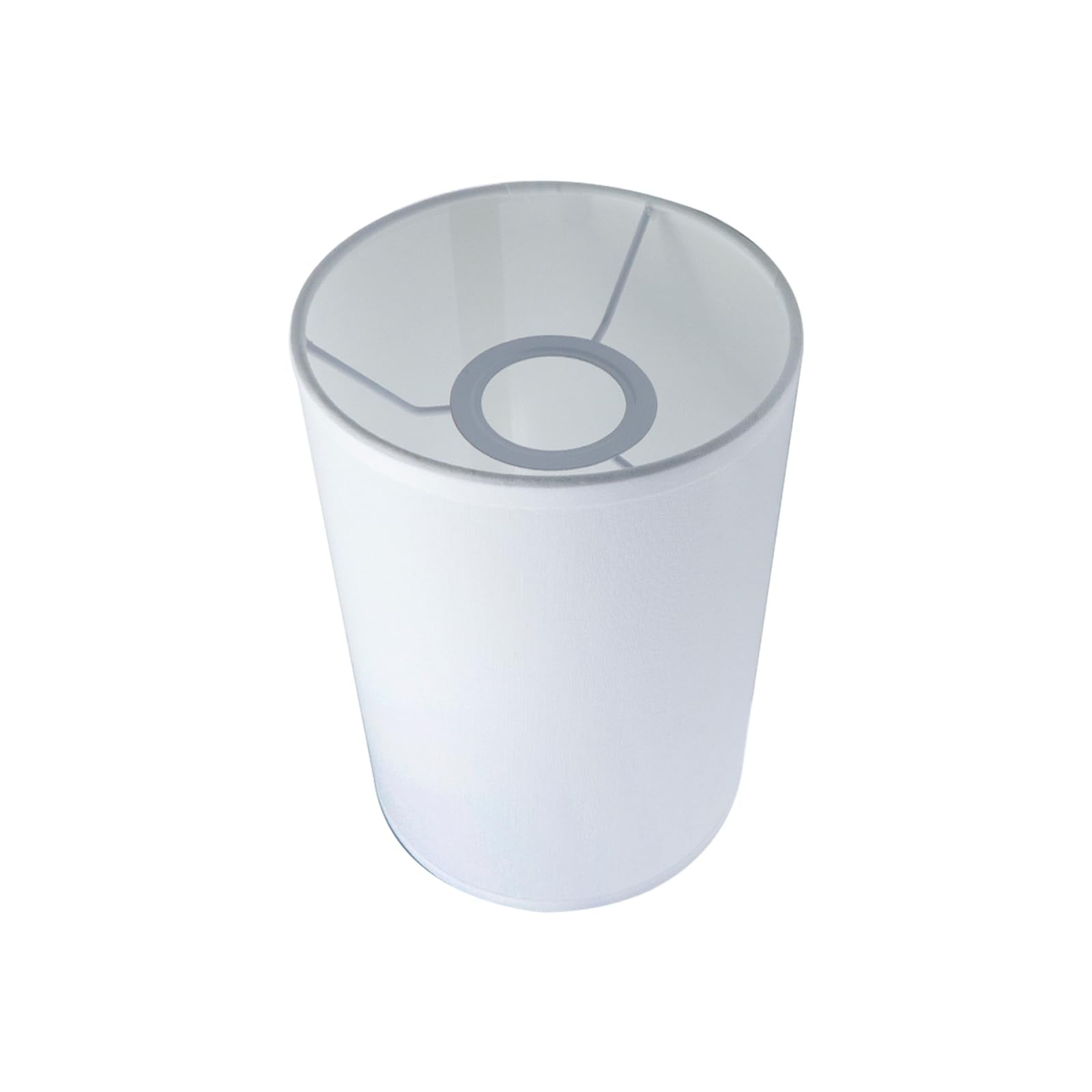 MY MIRONEY Cylindrical Lampshades White Linen Drum Lamp Shades Modern Style Lampshade Cover Replacement for Floor Lamp, Table La