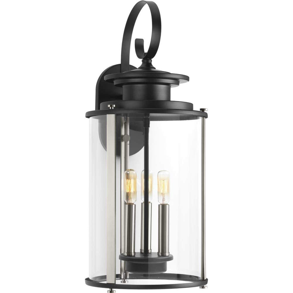 Progress Lighting Squire Outdoor Fixture, Alloy Steel, 22.75x9.88x9.88, Black, Model P560038-031