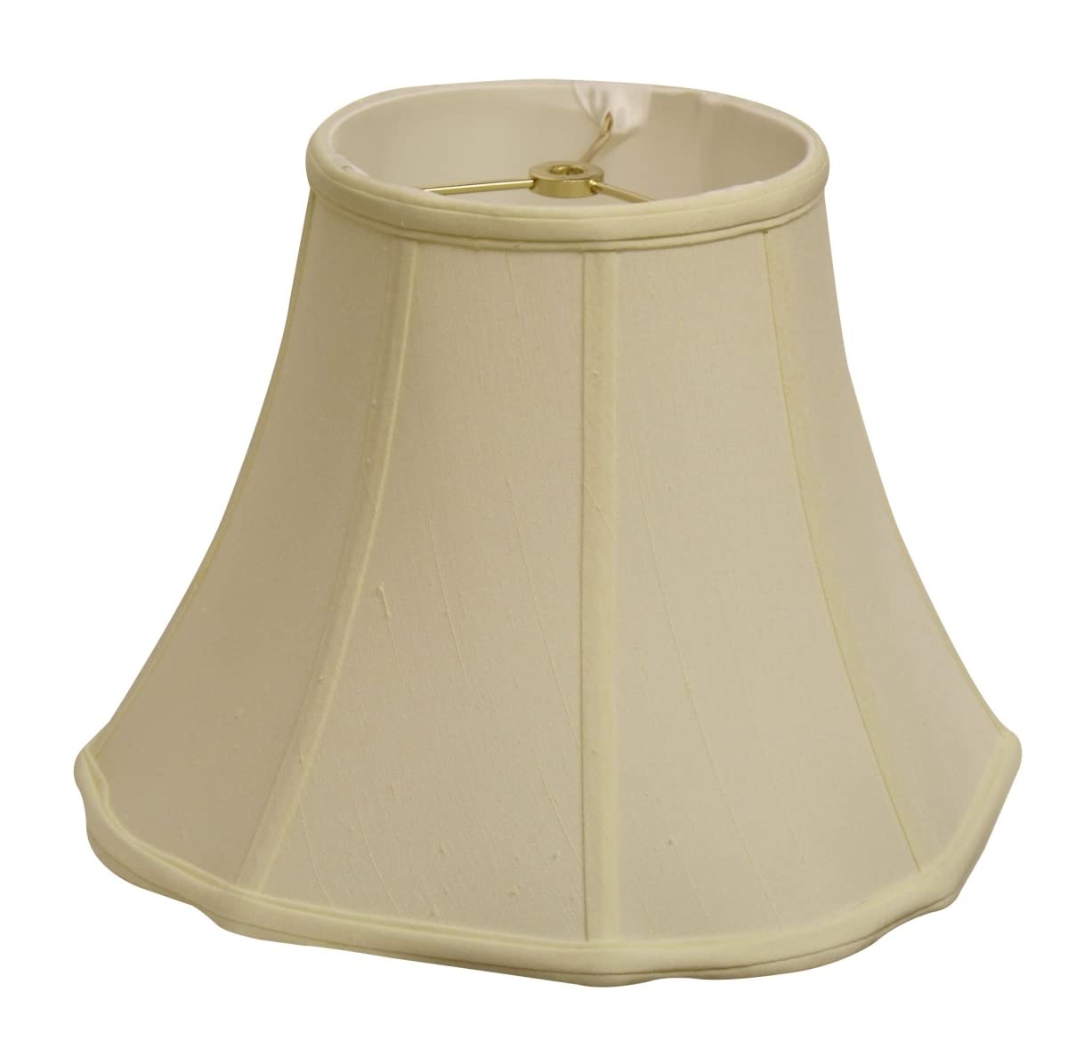 Homeroots 469553 16 In. Ivory Octagon Monay Shantung Lampshade, Egg