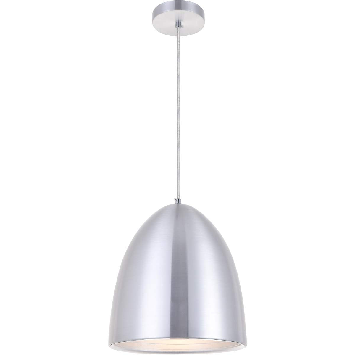 Living District Burnished Nickel Pendant Light - Modern 1 Light Fixture