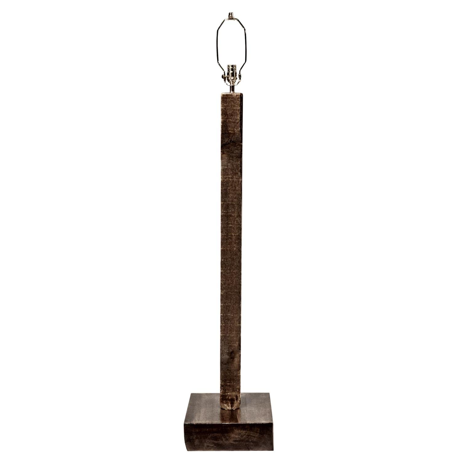 Montana Woodworks Floor Lamp, Wood Material, 11inL x 13inW x 61inH, Early American Color, Model MWHCFLSL