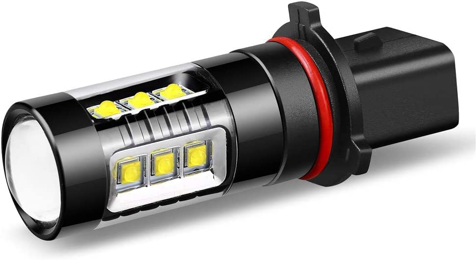 Alla Lighting Bright 12278 Psx26W Led Fog Lights Bulbs H28W Pwy26W, 6000K Xenon White Fog Lamps Replacement 3200 Lumens Upgrade
