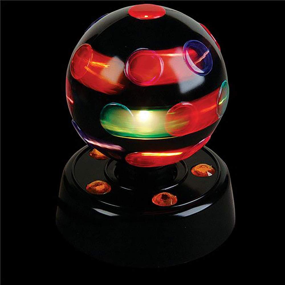 Kicko 7 Inch LED Disco Light Ball - Multi-Colored Revolving Stage Light, Perfect for Parties & Home Decor, Model 712376860491