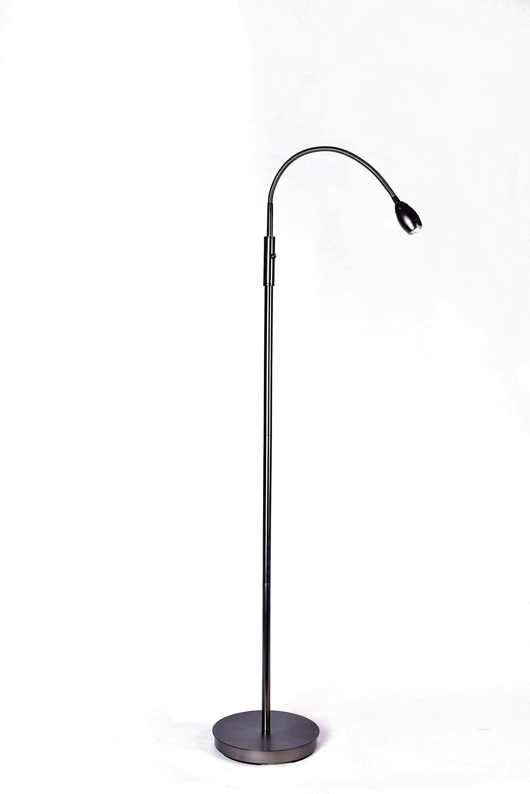 daylight24 Patented Focus Adjustable LED Beam Floor Lamp with Gooseneck for Reading, Crafting or Hobby