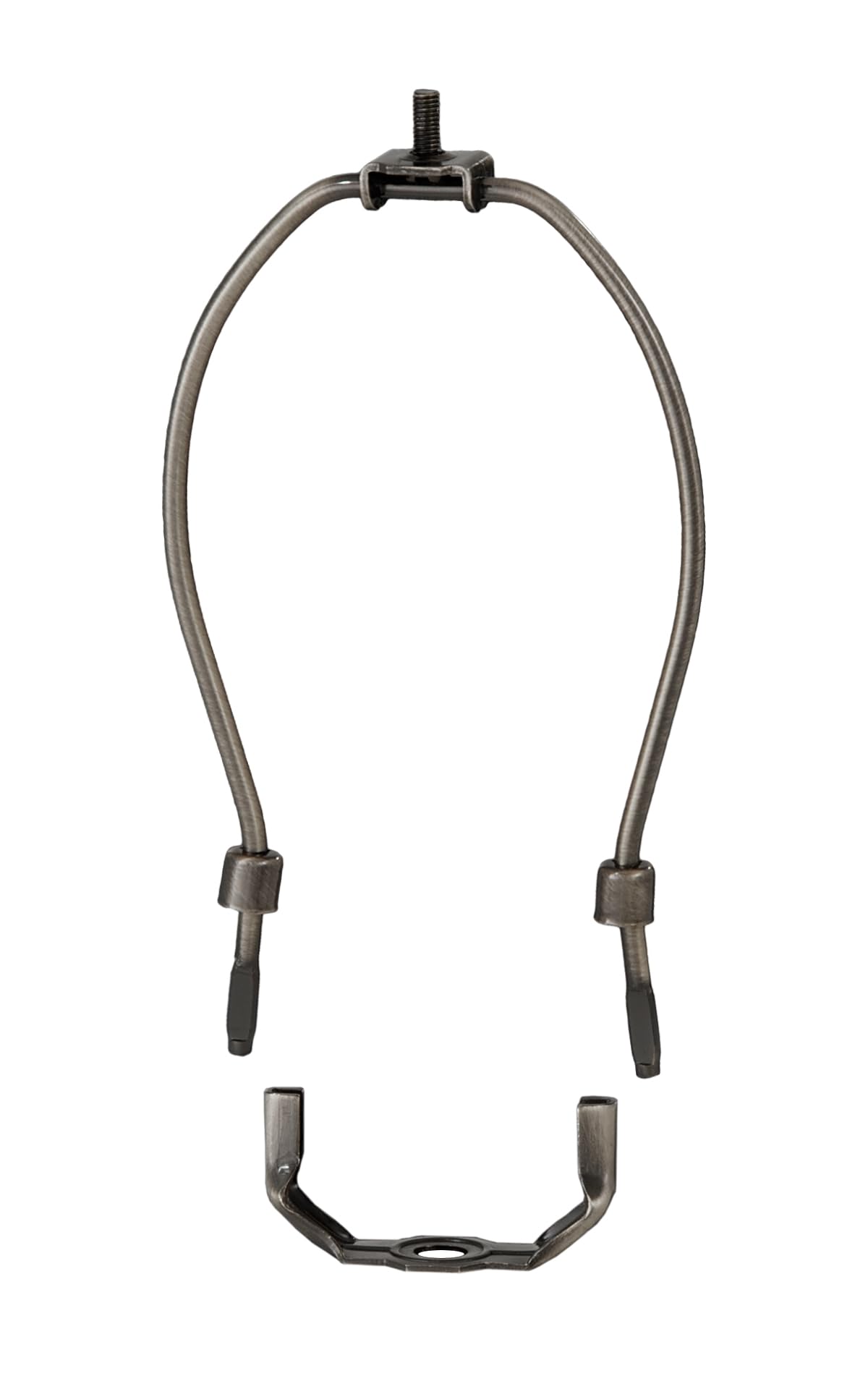 B&P Lamp 12 Inch Heavy Duty Lamp Shade Harp Holder, Antique Bronze Finish