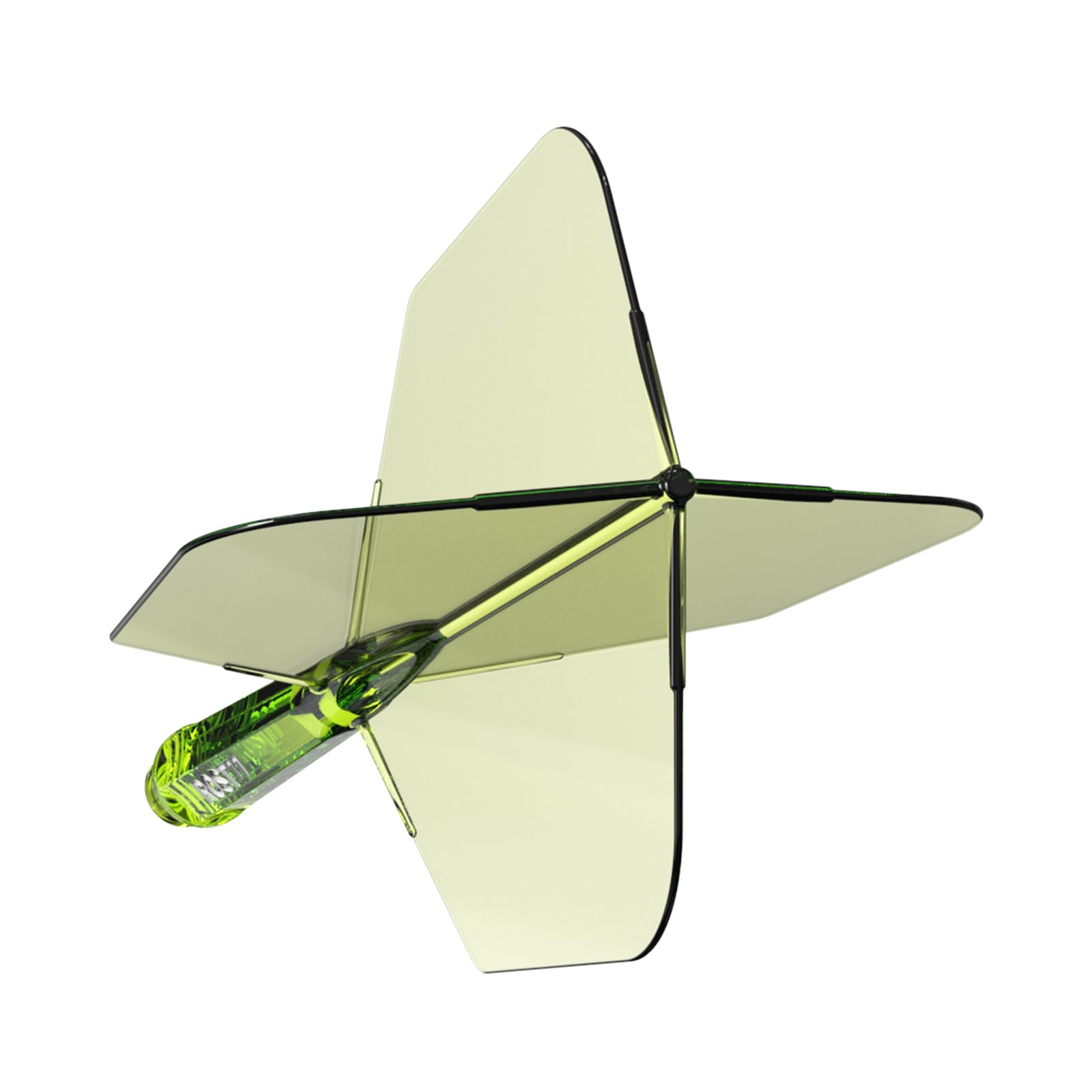 CUESOUL ROST 77 Dart Shaft and Flight, S-23mm, Light Green with White Logo