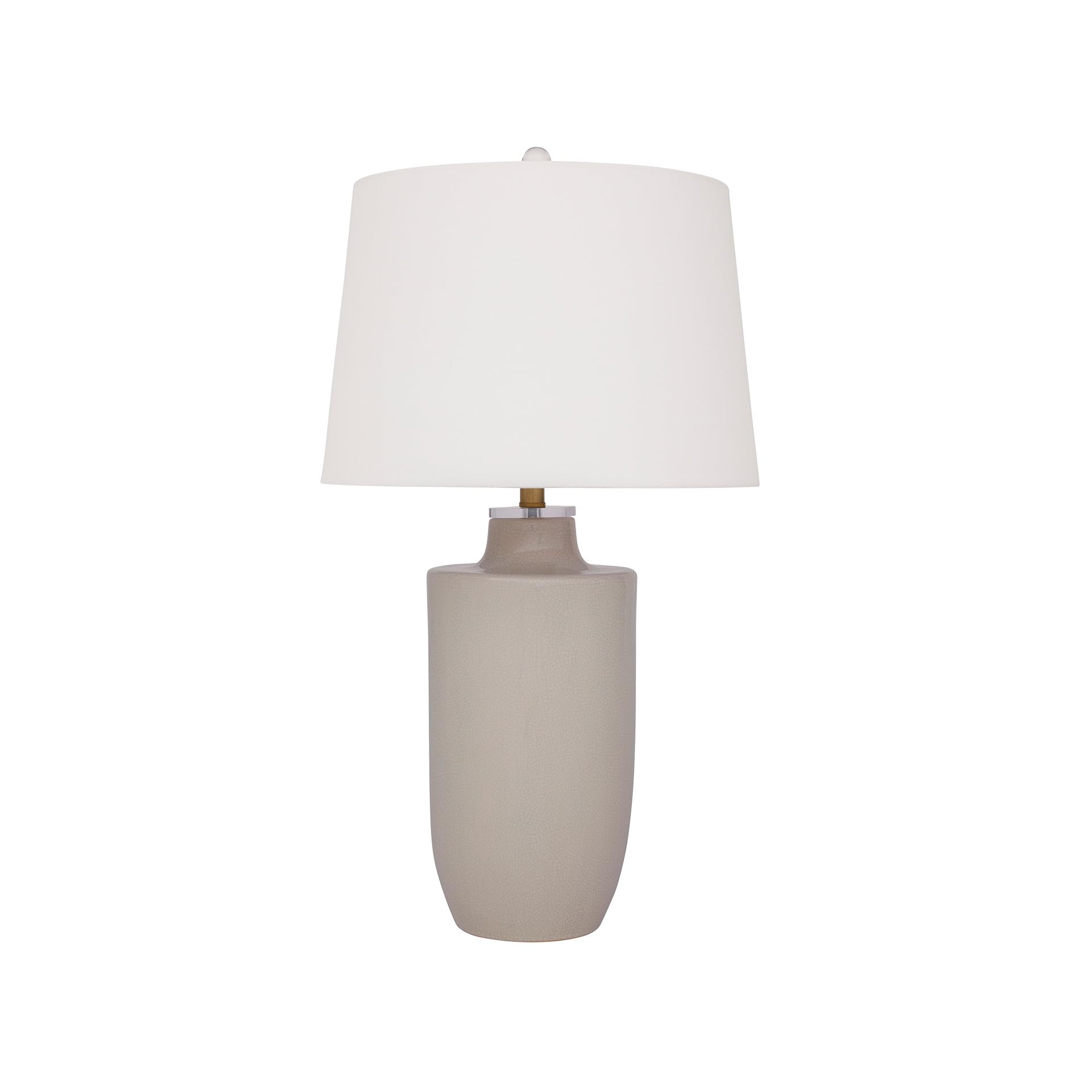Signature Design by Ashley Cylener Vintage Ceramic Table Lamp with 3-Way Switch, White & Beige