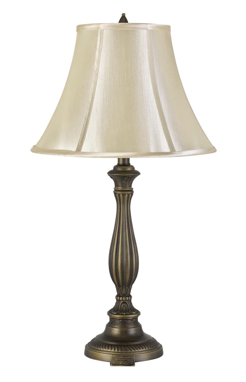 Cal Lighting BO-2953TB Transitional One Light Table Lamp from Meath Collection in Brass - Antique Finish, 15.00 inches