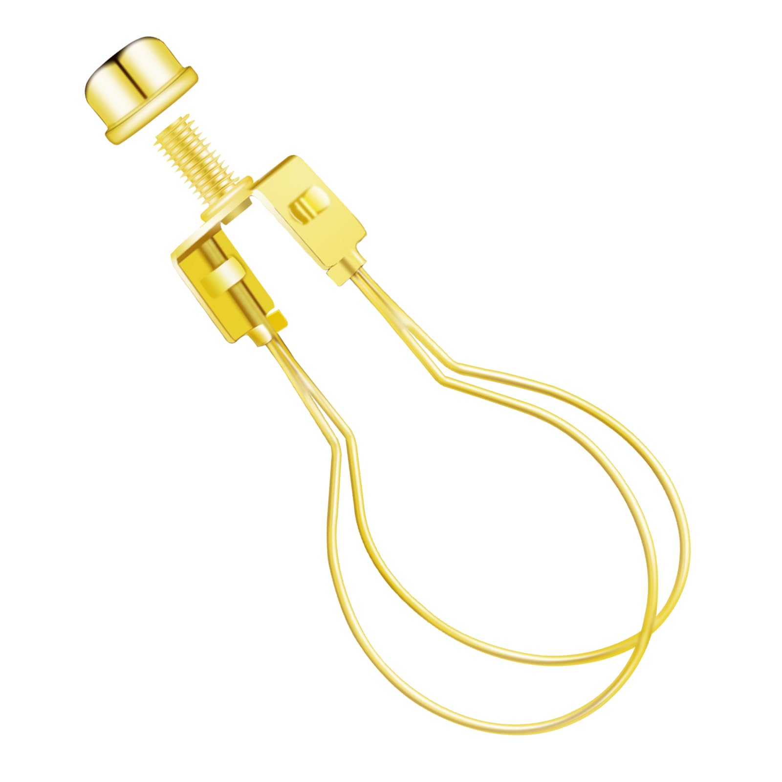 Oxdfk Lamp Shade Adapter Kit - Gold Clip-On With Finial & Levellers, Model Oxdfk