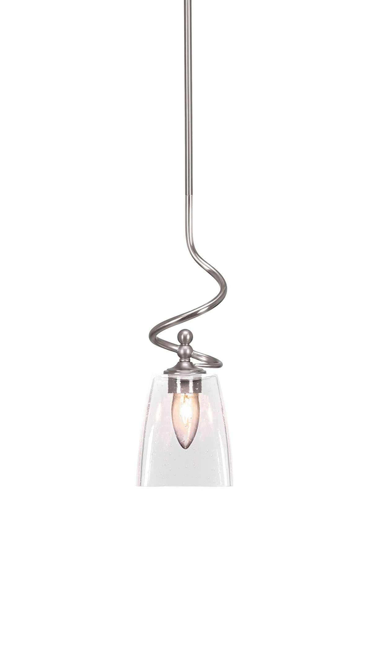 Capri 1 Light Mini Pendant in Brushed Nickel (901-BN-461)
