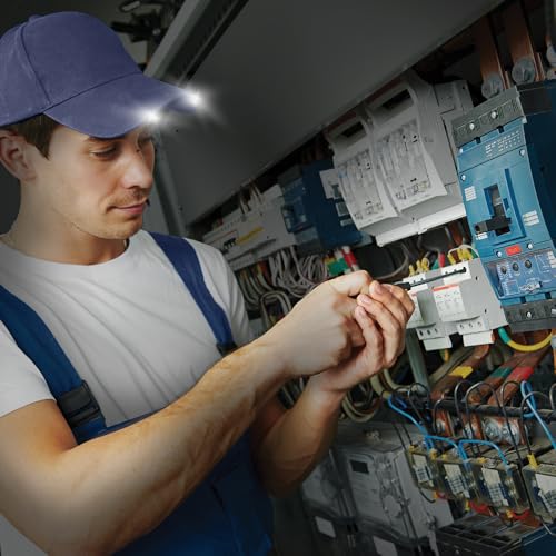 Panther Vision POWERCAP 20/00 LED Lighted Hats - High Output Ultra-Bright Hands Free LED Lighted Battery Powered Cap - Navy (CL2